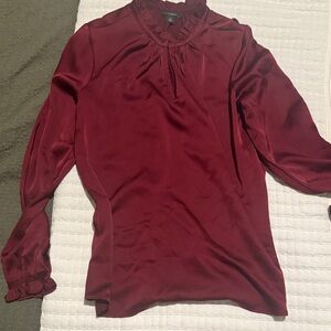 Ann Taylor Rich Burgundy Blouse